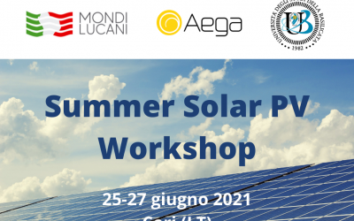 Dal 25 al 27 giugno il Summer Solar PV Workshop di Aega ASA per 10 studenti Unibas