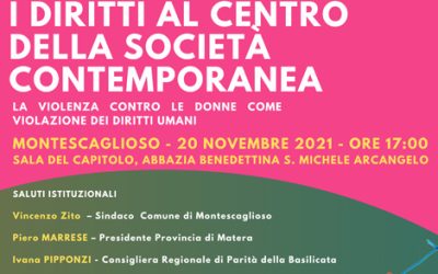 Giornata Internazionale contro la violenza sulle donne, il 20 novembre una tavola rotonda a cura di Mondi Lucani a Montescaglioso